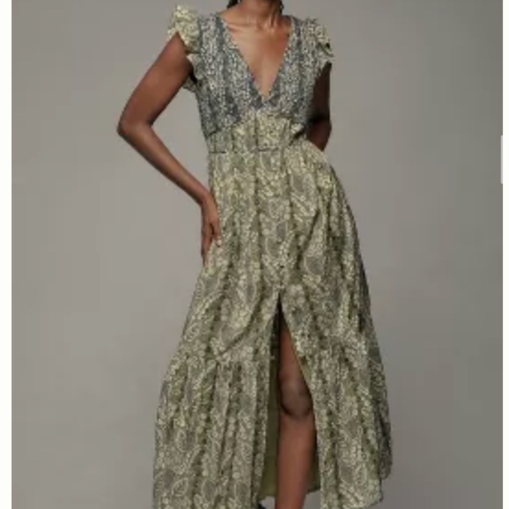 The Peregrine Midi Dress Anthropologie NWT
